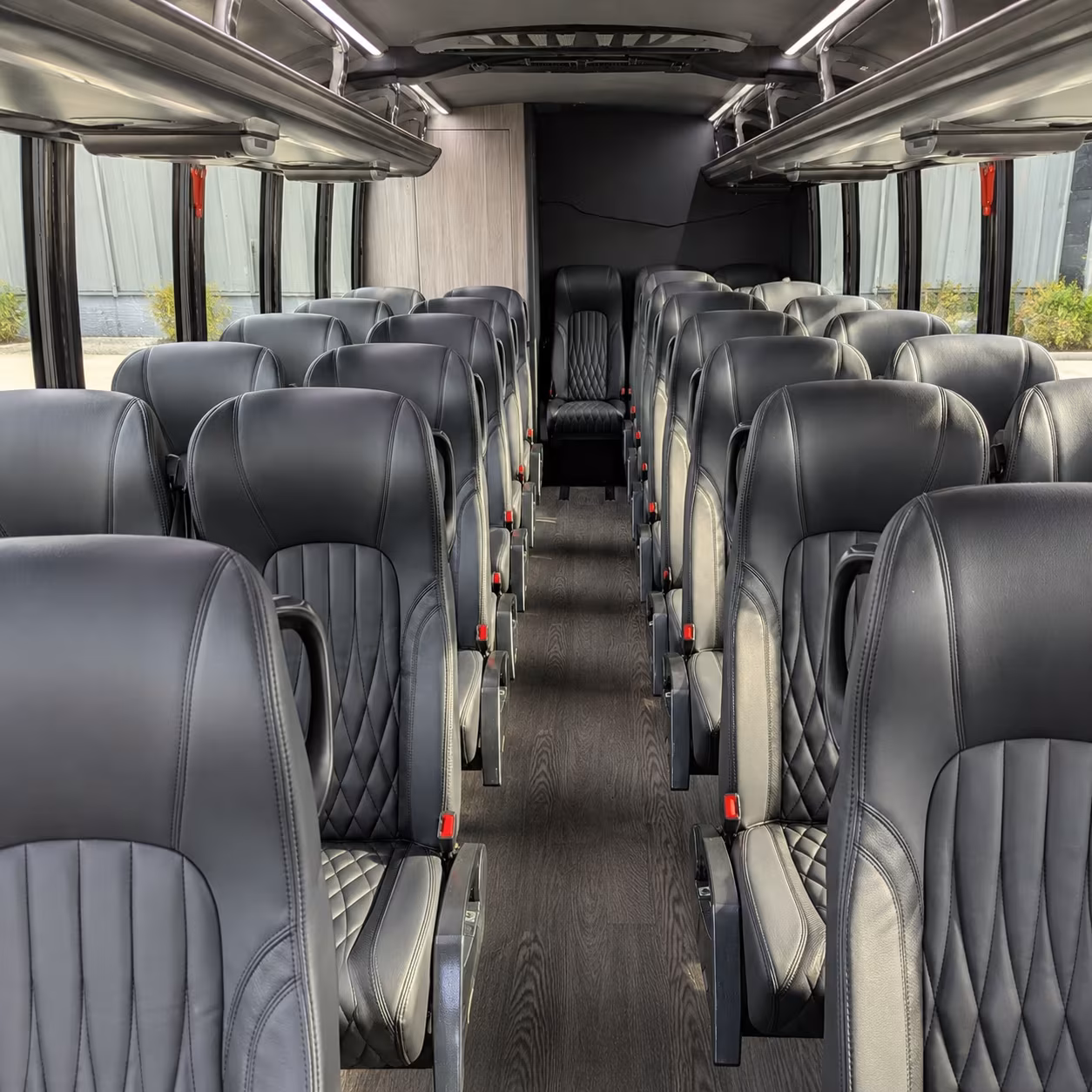 garland 25 passenger minibus inside