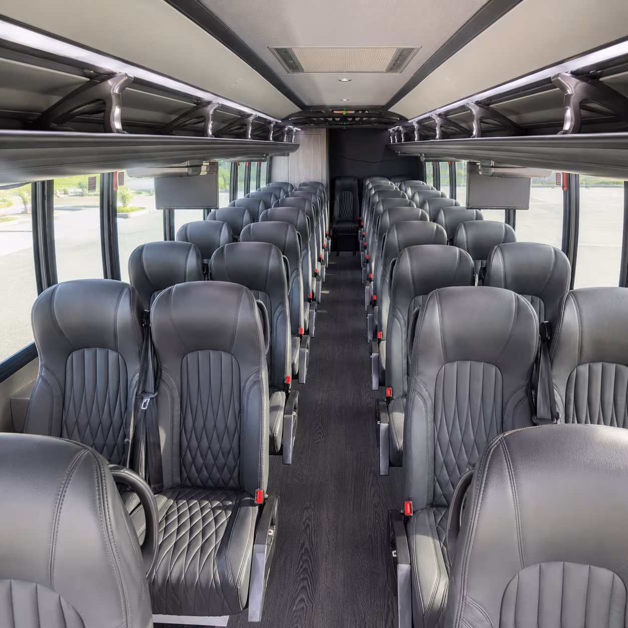 garland 35 passenger minibus inside