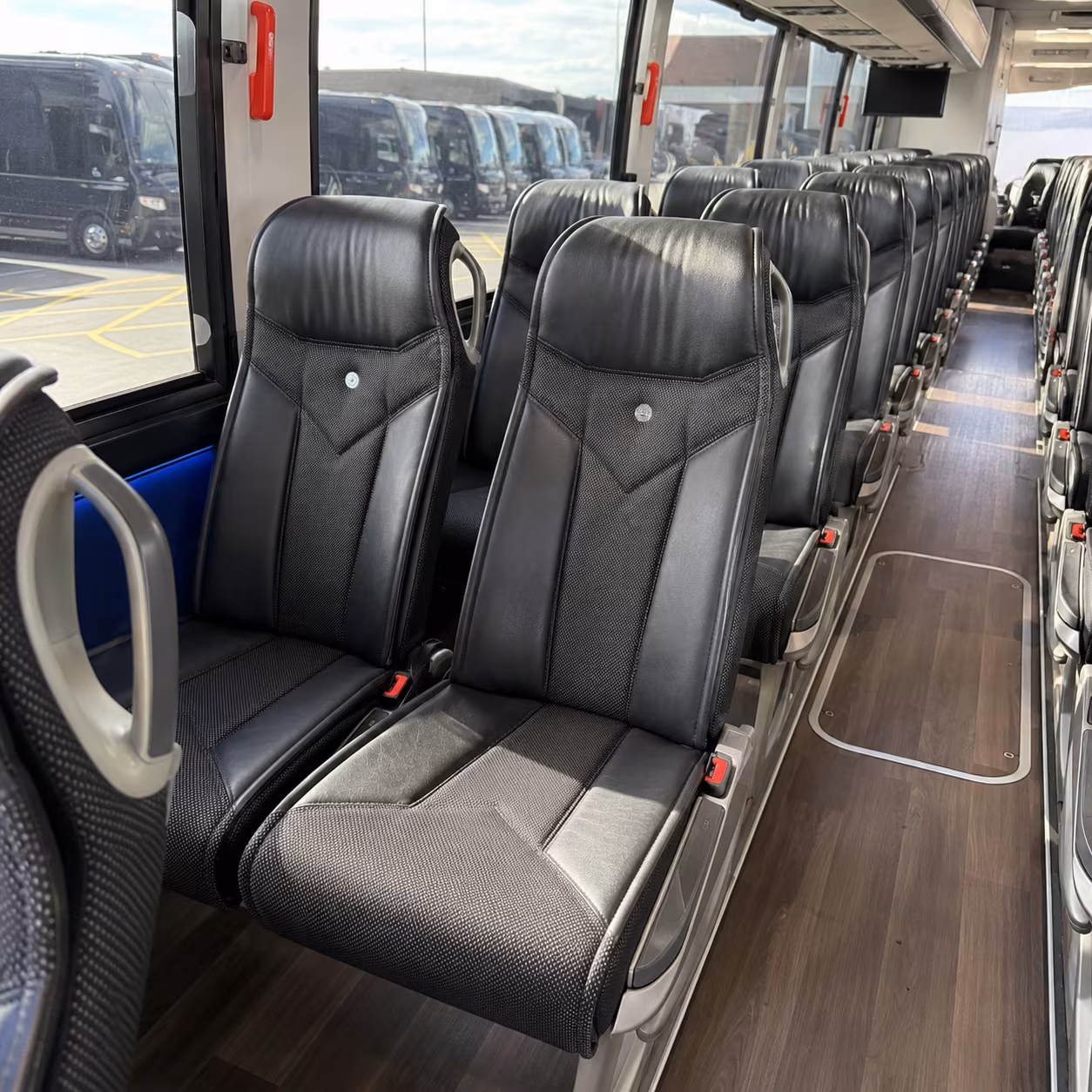 garland 40 passenger charter bus interior