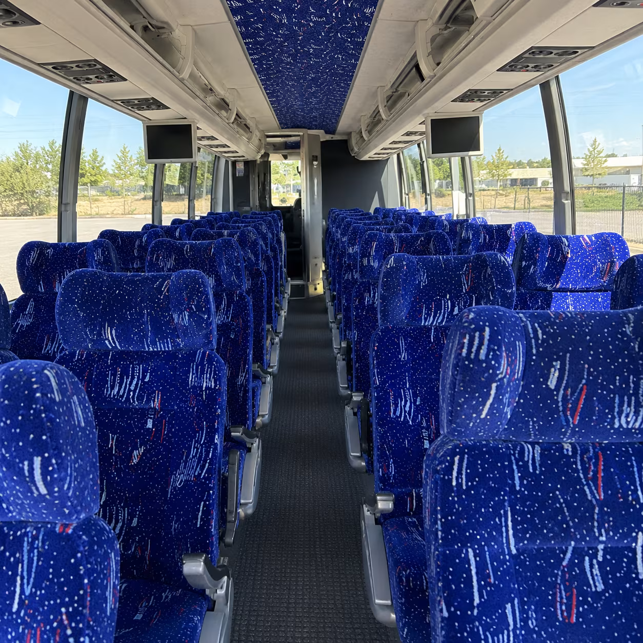 garland 54 passenger charter bus interior