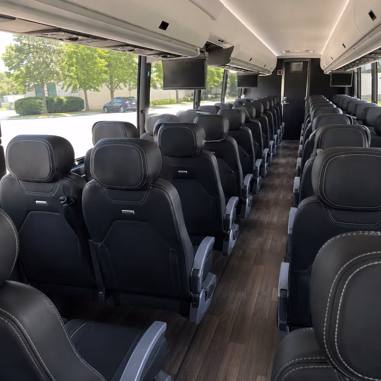 garland 56 passenger charter bus interior