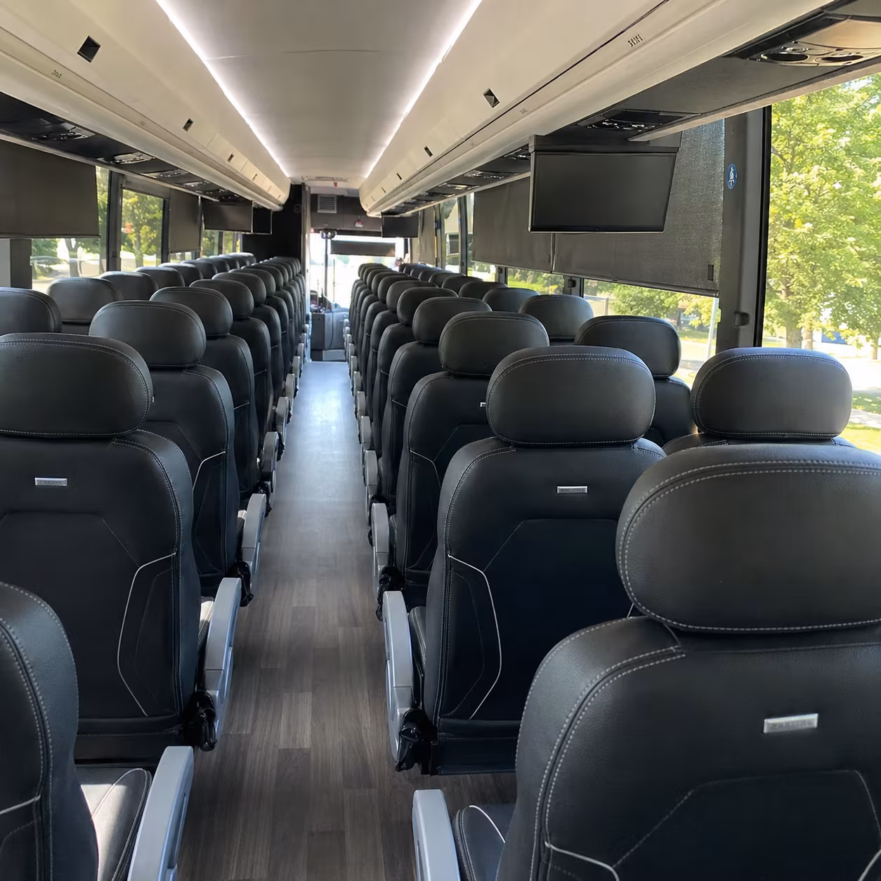 garland charter bus interior