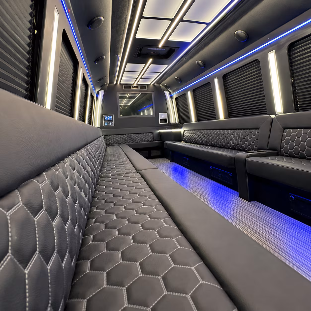 garland holiday party bus rental