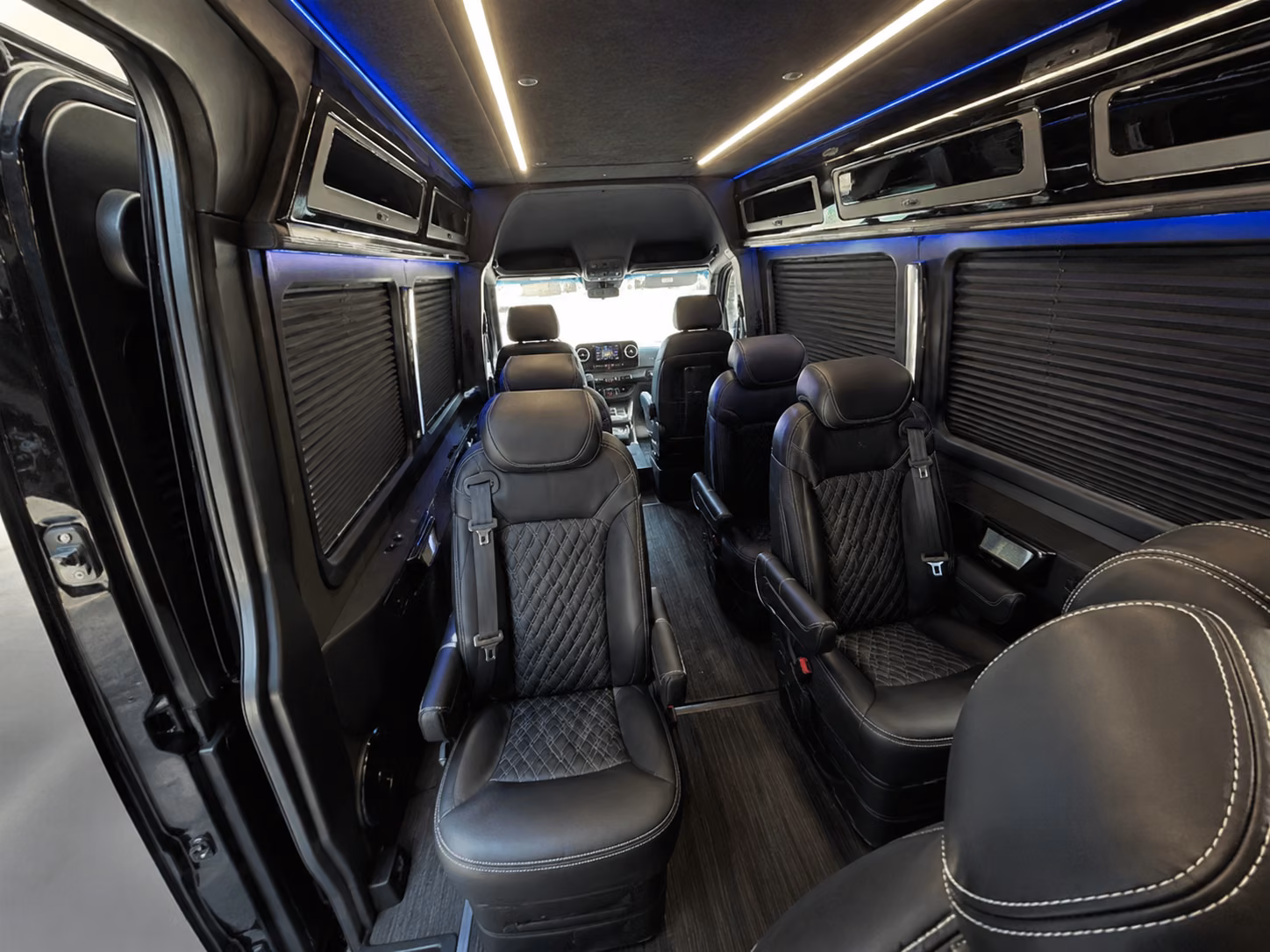 garland sprinter van with driver inside