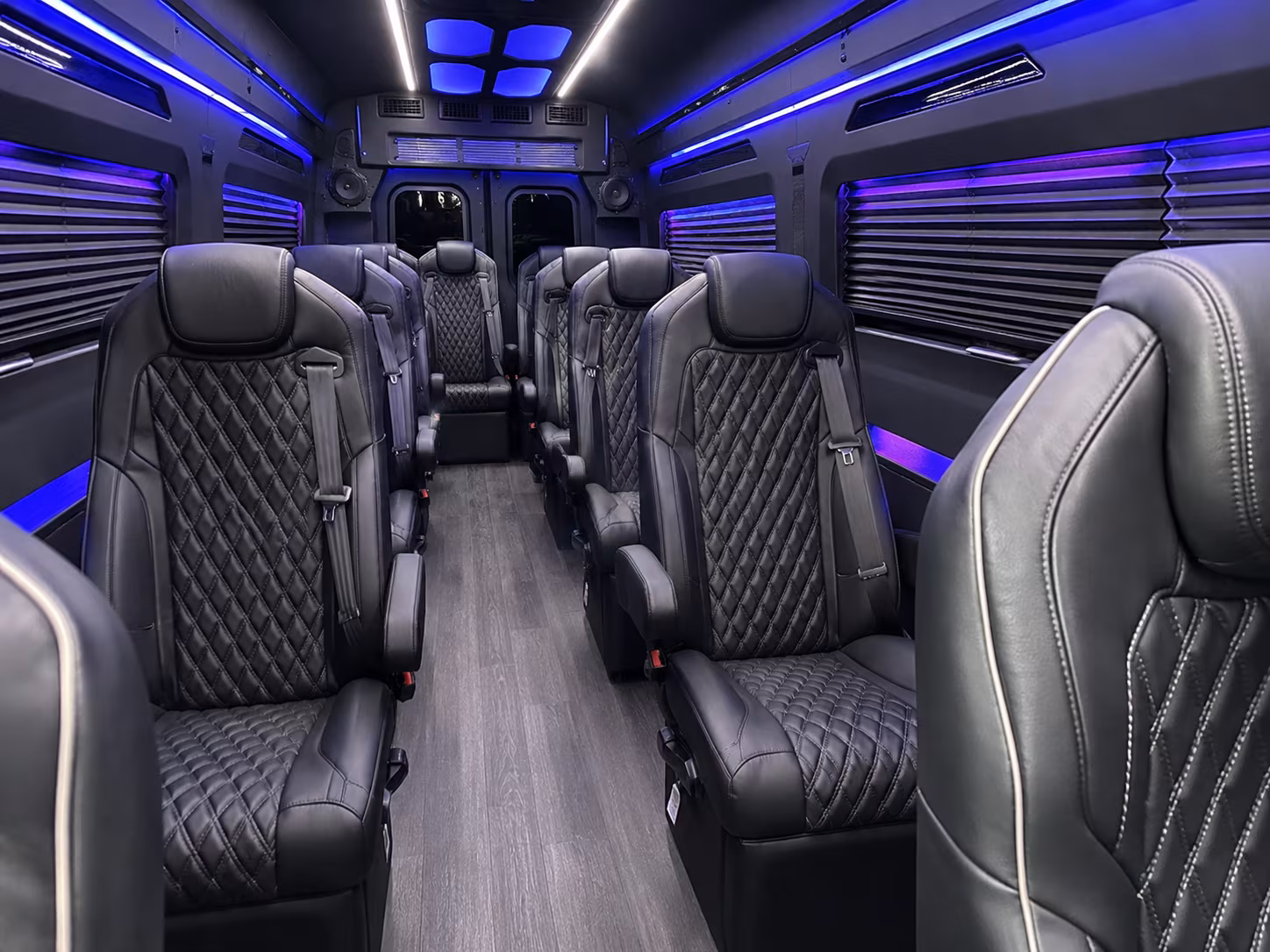 garland sprinter van with driver interior