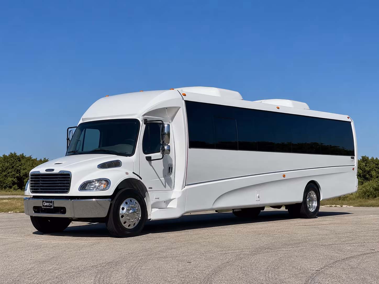 garland wedding party bus rental