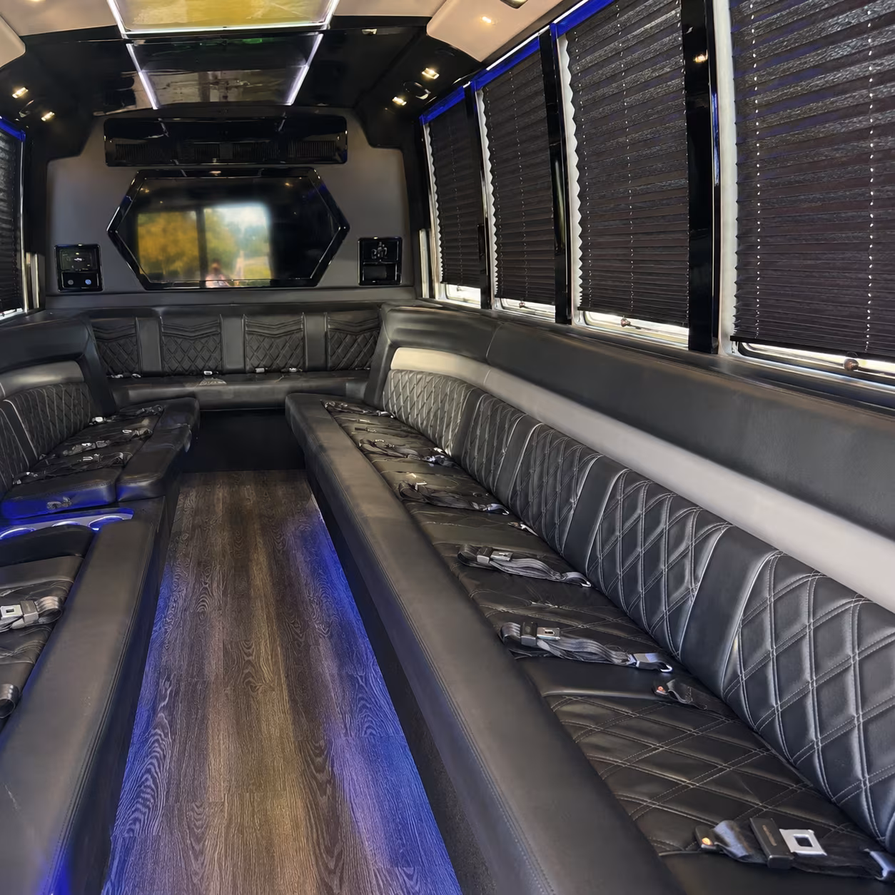 hotel to venue shuttle buses for garland corporate events and conferences